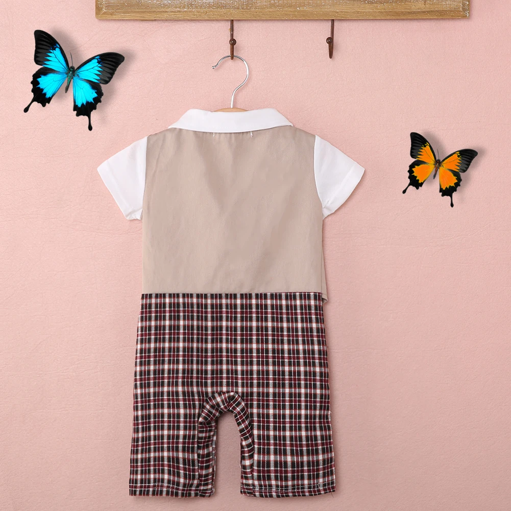 Новорожденный BABYGROW одежда для маленьких мальчиков цельнокроеный официальный