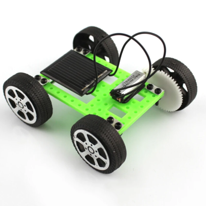 Мини Электрический Солнечный автомобиль модель игрушки DIY обучающая технология