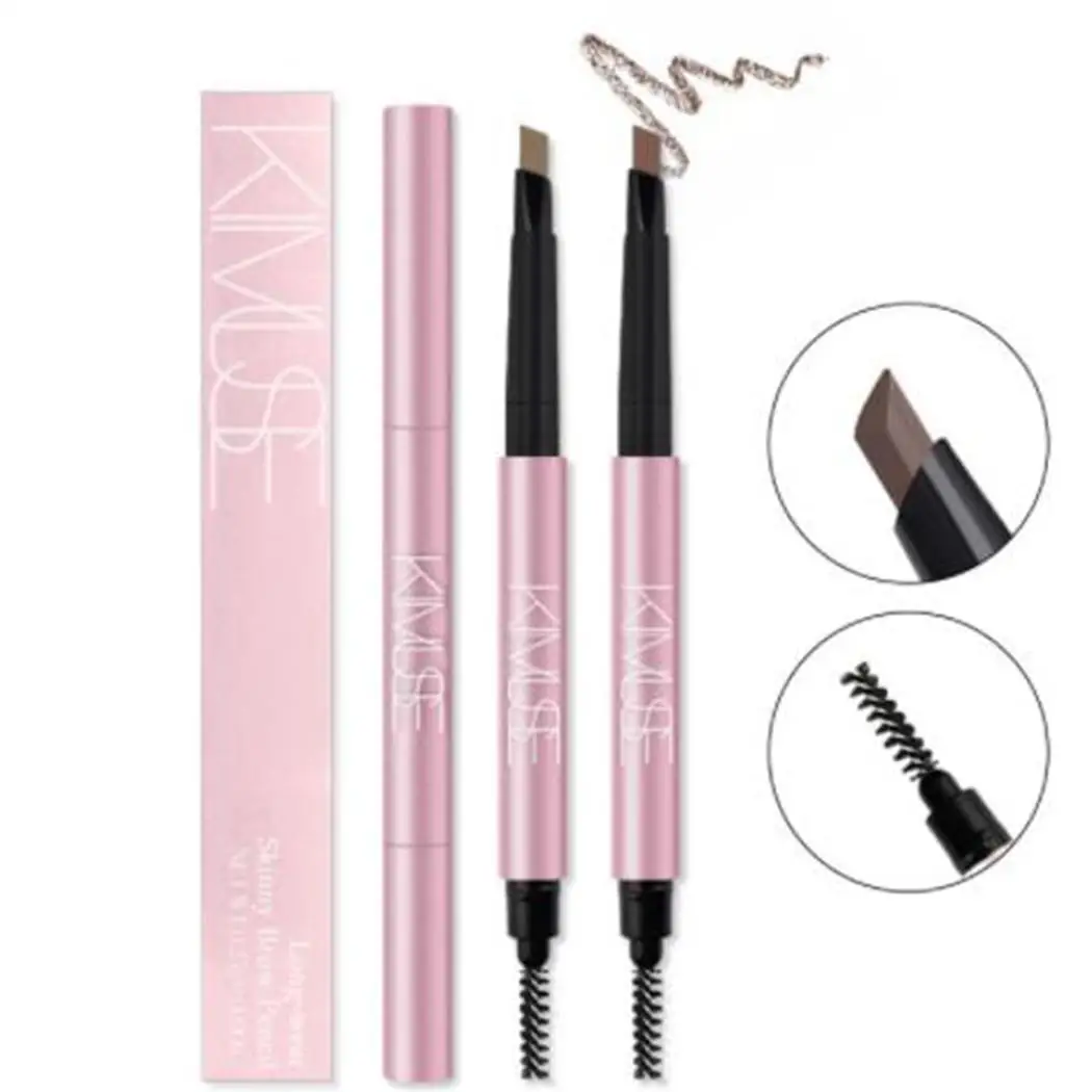 Double-headed Eyebrow Pencil Lasting Waterproof Anti-sweat Brush Plastic 0.25g | Красота и здоровье