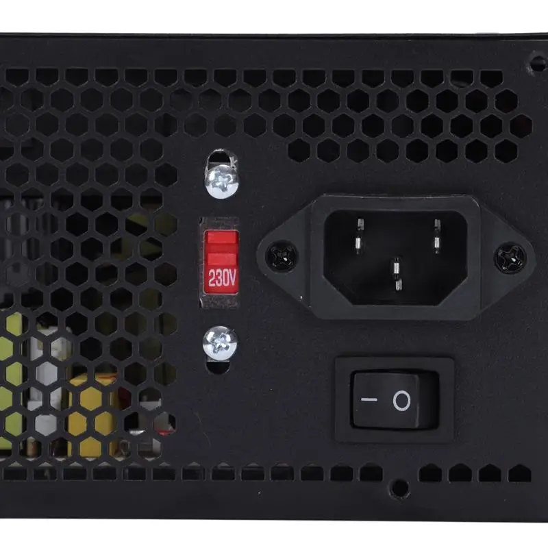 170-260 В Макс 650 Вт блок питания Psu Pfc красный 12 см тихий вентилятор 24Pin 12В ПК