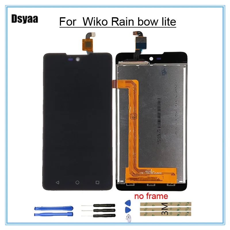 100% протестированный дисплей для Wiko Rainbow Lite 4G LCD сенсорный экран дигитайзер