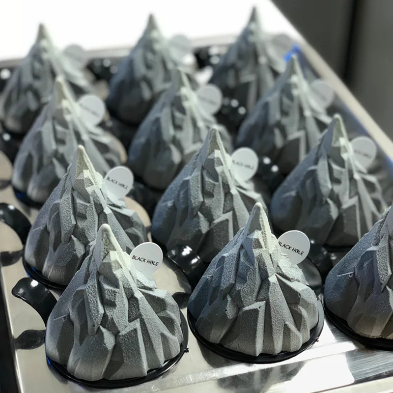 Новый шаблон 3d горный украшения для тортов мусс инструменты шоколадная модель DIY
