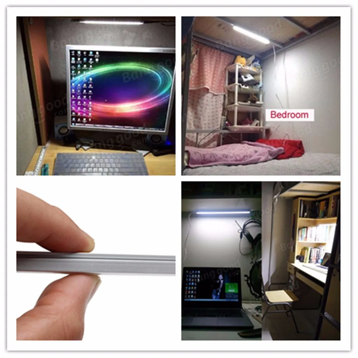 CLAITE 25 см 5 Вт диммируемая SMD 5152 супер яркая микро USB Светодиодная лента