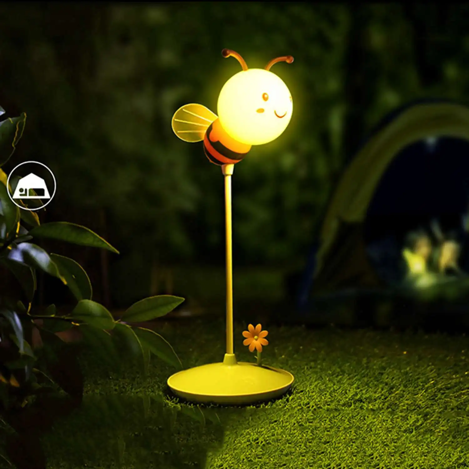 USB зарядка LED пчела ночник 5 в трогательная Настольная лампа с регулируемой