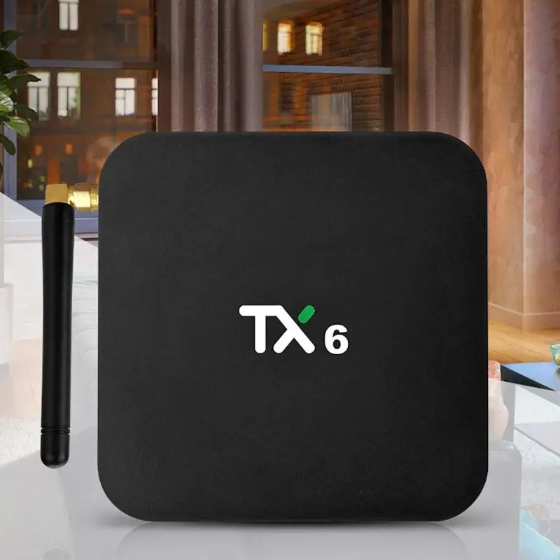 ТВ приставка TX6 Allwinner H6 Android 9 0 4 ядра 2 ГБ + 16 4G Wi Fi медиаплеер TV|ТВ-приставки и