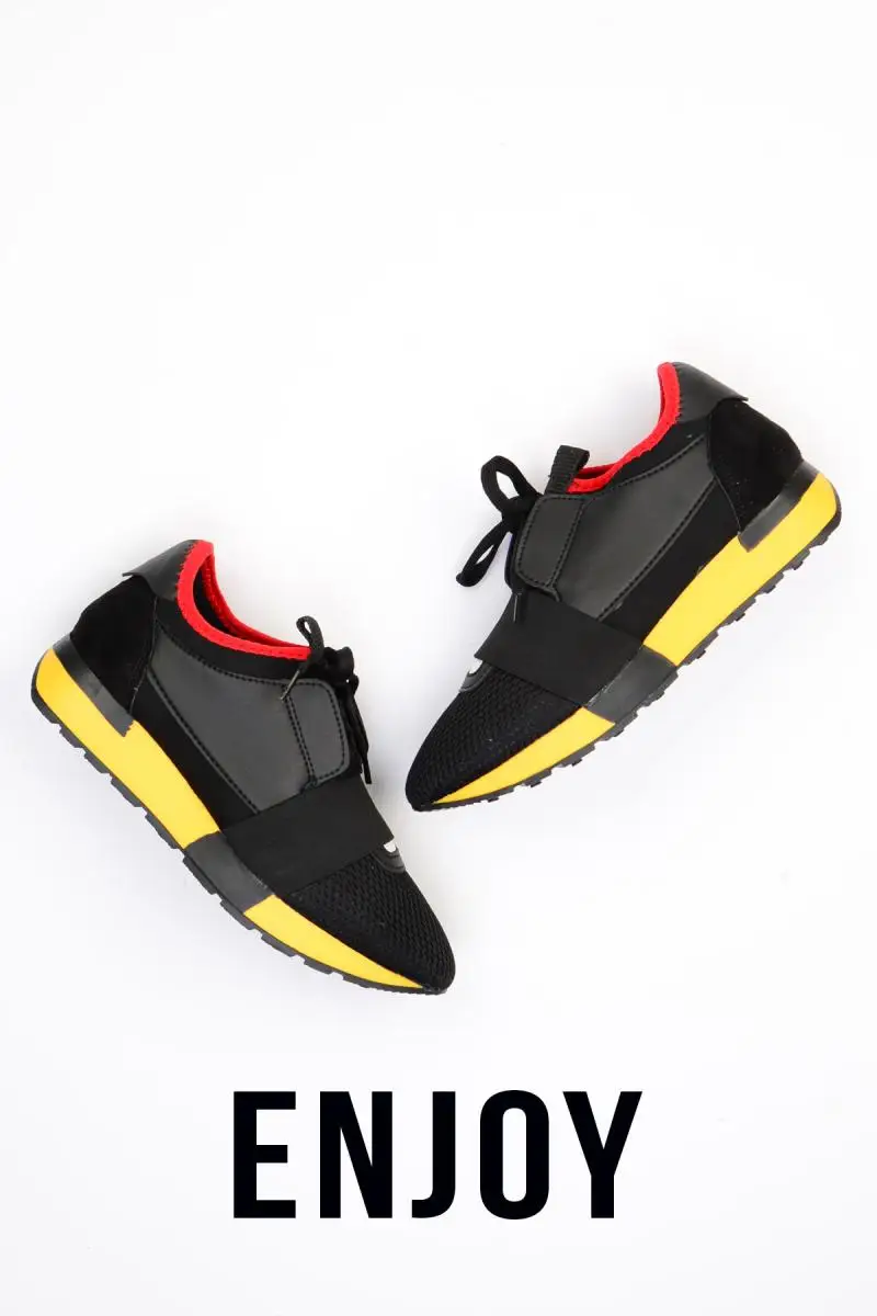 Bambi Black Yellow Tan Women 'S Casual Shoes G0478102022 | Обувь