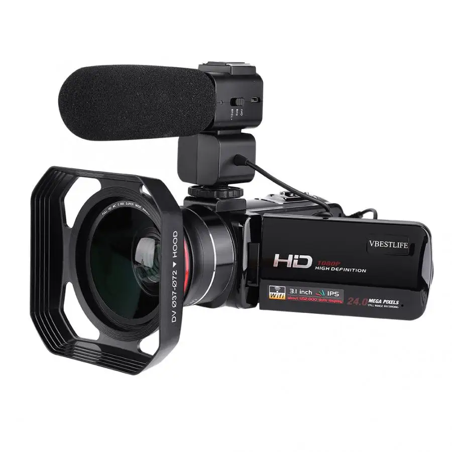 HDV Z20 3 0 IPS экран WIFI 16x цифровой зум full HD DV Цифровая камера распознавание лица