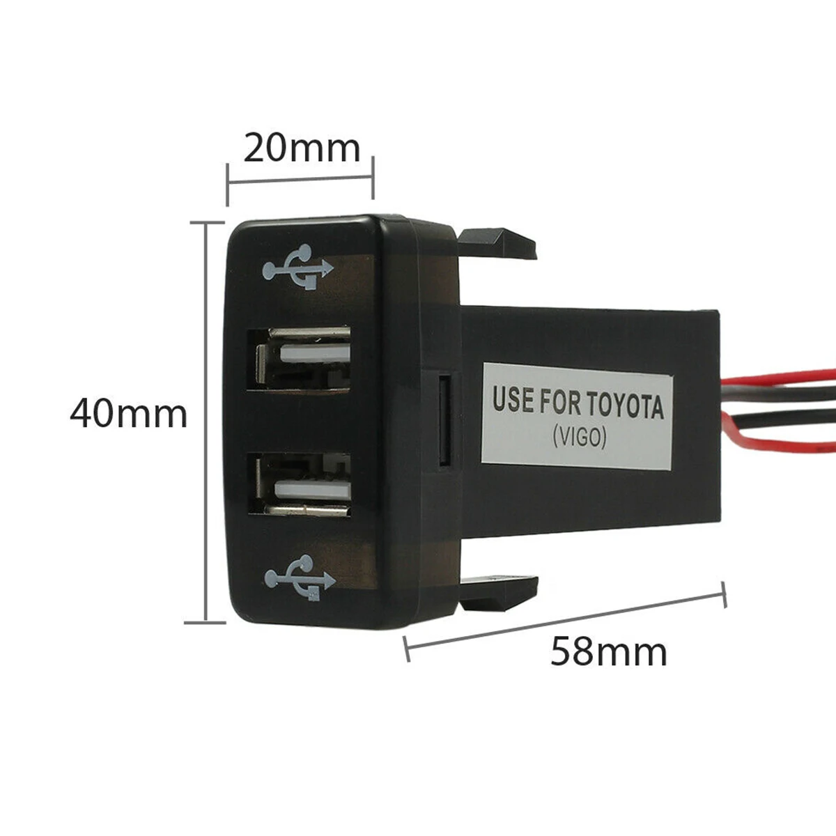 12 В двойной USB порт автомобильное зарядное устройство 2 порта штепсельный адаптер