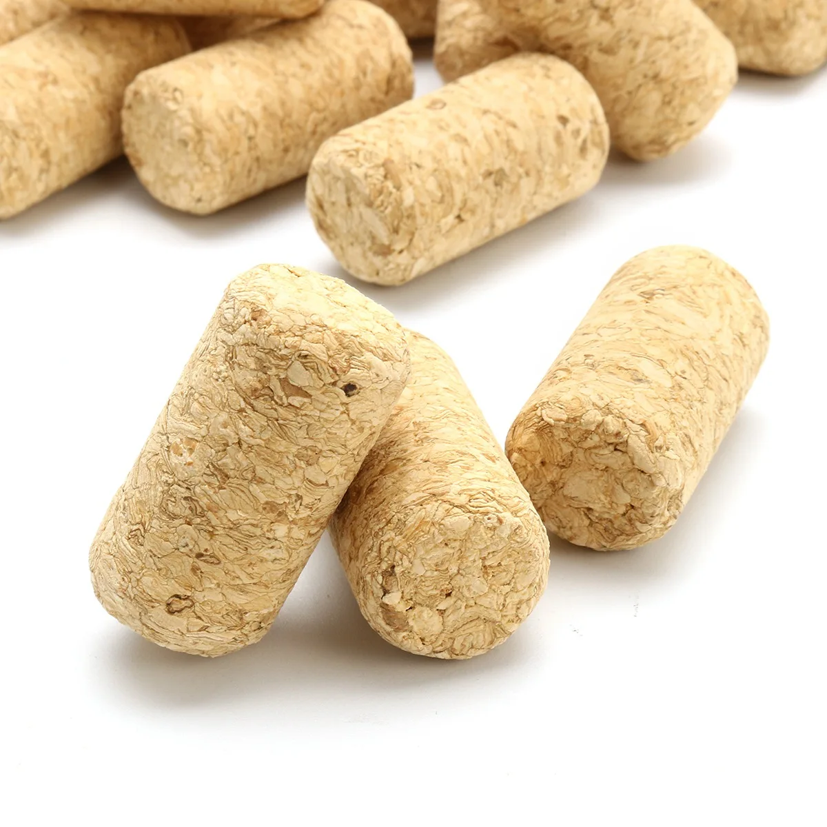New 100Pcs прямые деревянные пробки для вина деревянная пробка бутылки конусный тип