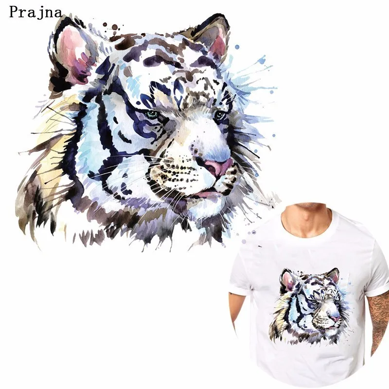 Праджня панк Хиппи Тигр Печать Теплопередачи DIY питания термонаклейка для