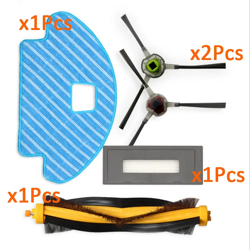 

New Side /Main Brush Filter & Mop Pads Kit For ECOVACS DG3G-KTA/DEEBOT OZMO 930