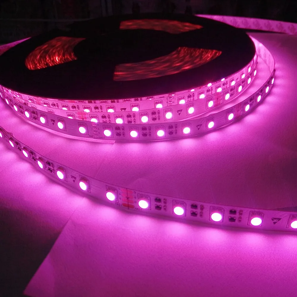 Постоянный ток 20 м DC24V CRI 90 Ra samsung чип 300 светодио дный IP20 5050SMD RGB Сменные