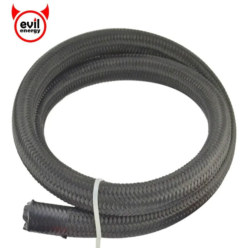 

evil energy 1M AN4 AN6 AN8 AN10 AN12 Nylon Stainless Steel Hose Line Racing Hose Fuel Line Car Oil Cooler Hose Fuel Line Hose