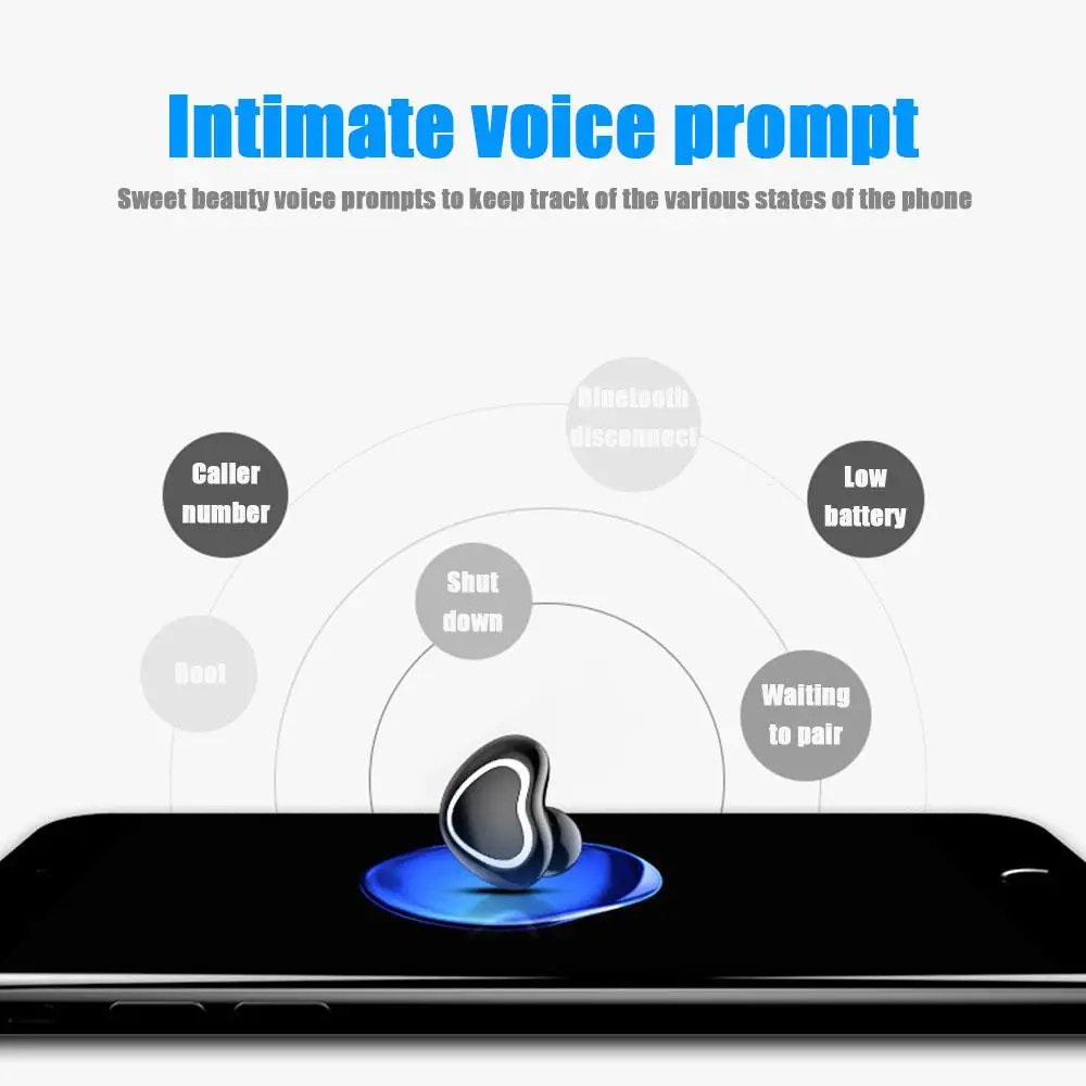Wireless Earbud X7 Bluetooth 4.1 Headset Earphones With Mic 3D Stereo Sound Sports Invisible Love Style Charging Box Phone | Электроника