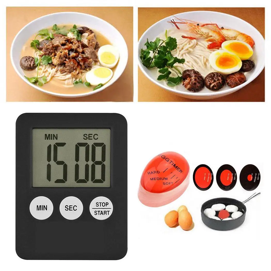 Кухонный цифровой таймер 1 шт. 5 цветов супер тонкий экран lcd Кухня квадратный