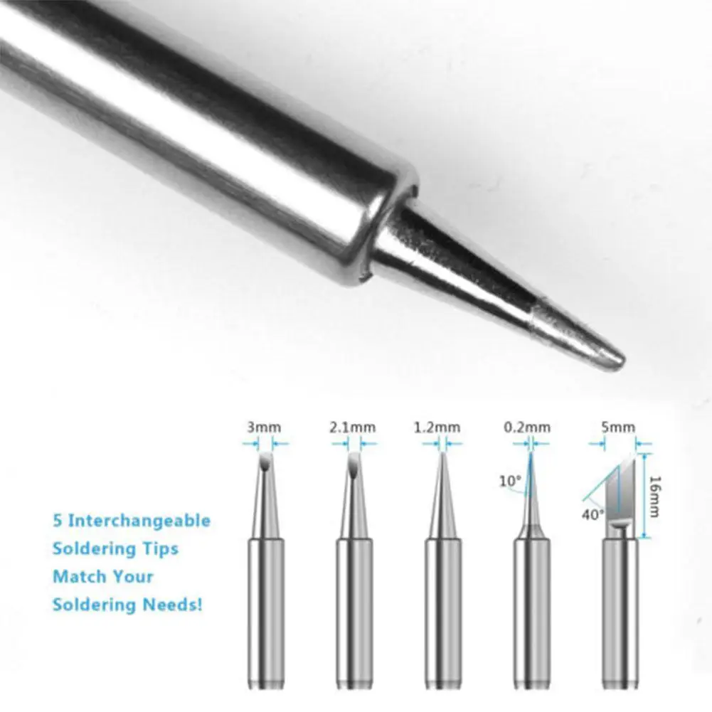 Adeeing набор паяльника 60 Вт Регулируемый температурный сварочный инструмент