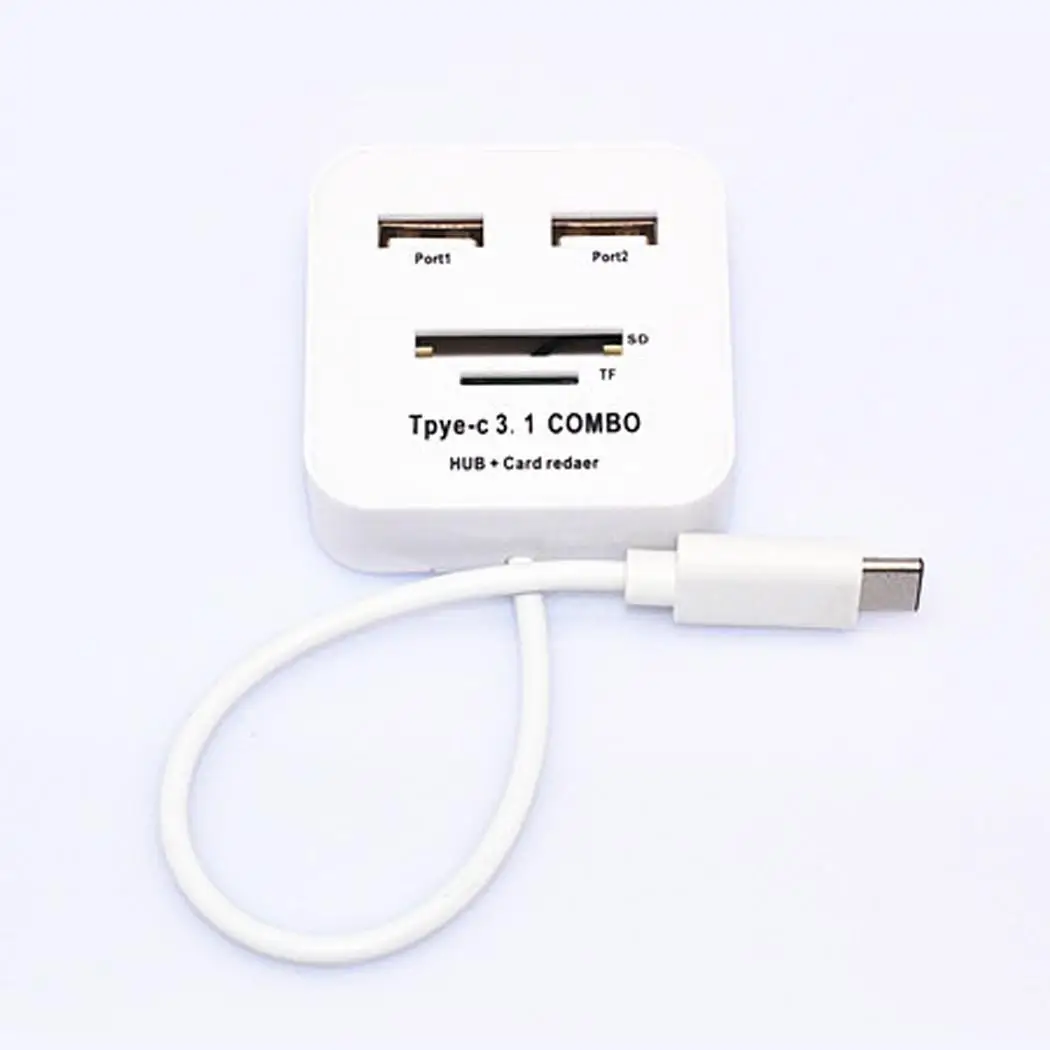 Многофункциональный двойной USB порт высокоскоростной считыватель карт Type-C и 3 1
