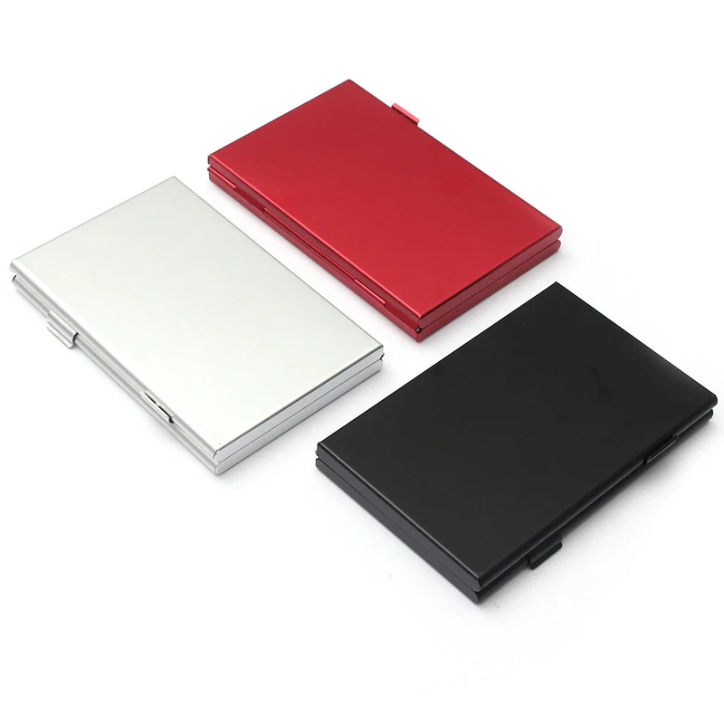 Алюминиевый футляр для карт памяти держатели TF Micro SD 24 шт. случайный цвет|Чехлы