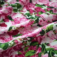 reactive dyeing pink rose metr kids cotton fabric for dress telas algodon estampadas tissus au metre %d1%82%d0%ba%d0%b0%d0%bd%d1%8c %d1%81 %d1%80%d0%be%d0%b7%d0%b0%d0%bc%d0%b8 rip stop diy