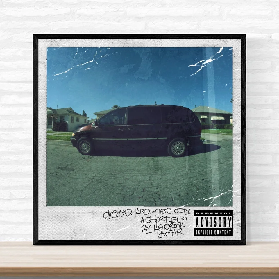 Kendrick Lamar Good Kid M.A.d City Deluxe постер музыкальный альбом Обложка художественный печать