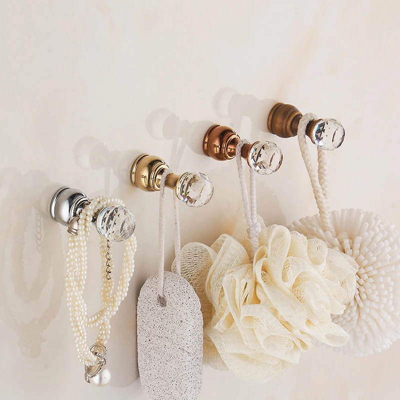 Хрустальные декоративные настенные крючки крючок для полотенец несколько