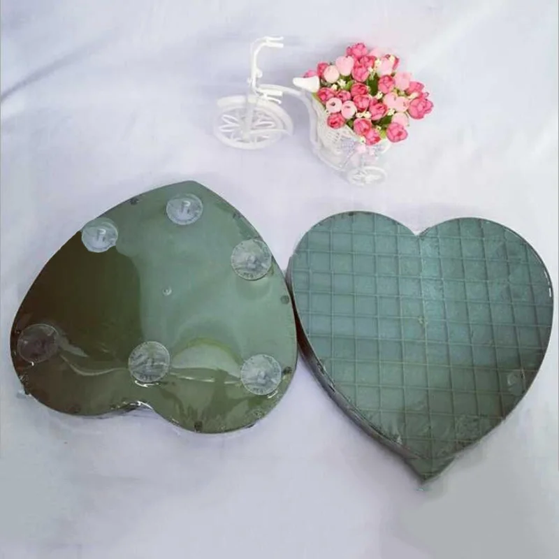 Пластиковые цветы в форме сердца глина свадебный автомобиль свадебное украшение