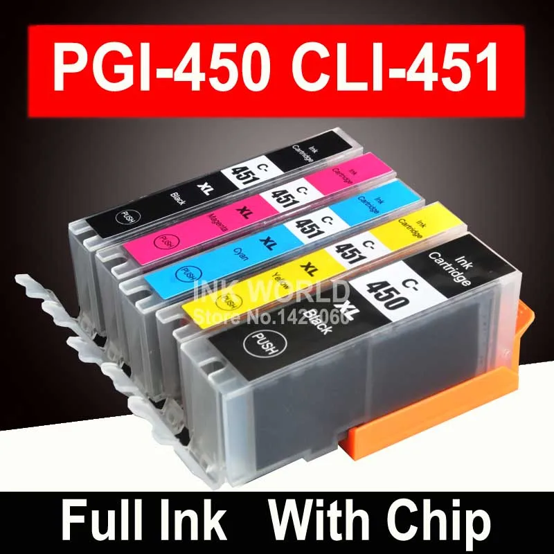 Чернильный картридж для принтера Canon PIXMA IP7240 MG6340 MG7140 iP8740 MG7540 PGI450 CLI451 PG 450 PGBK |
