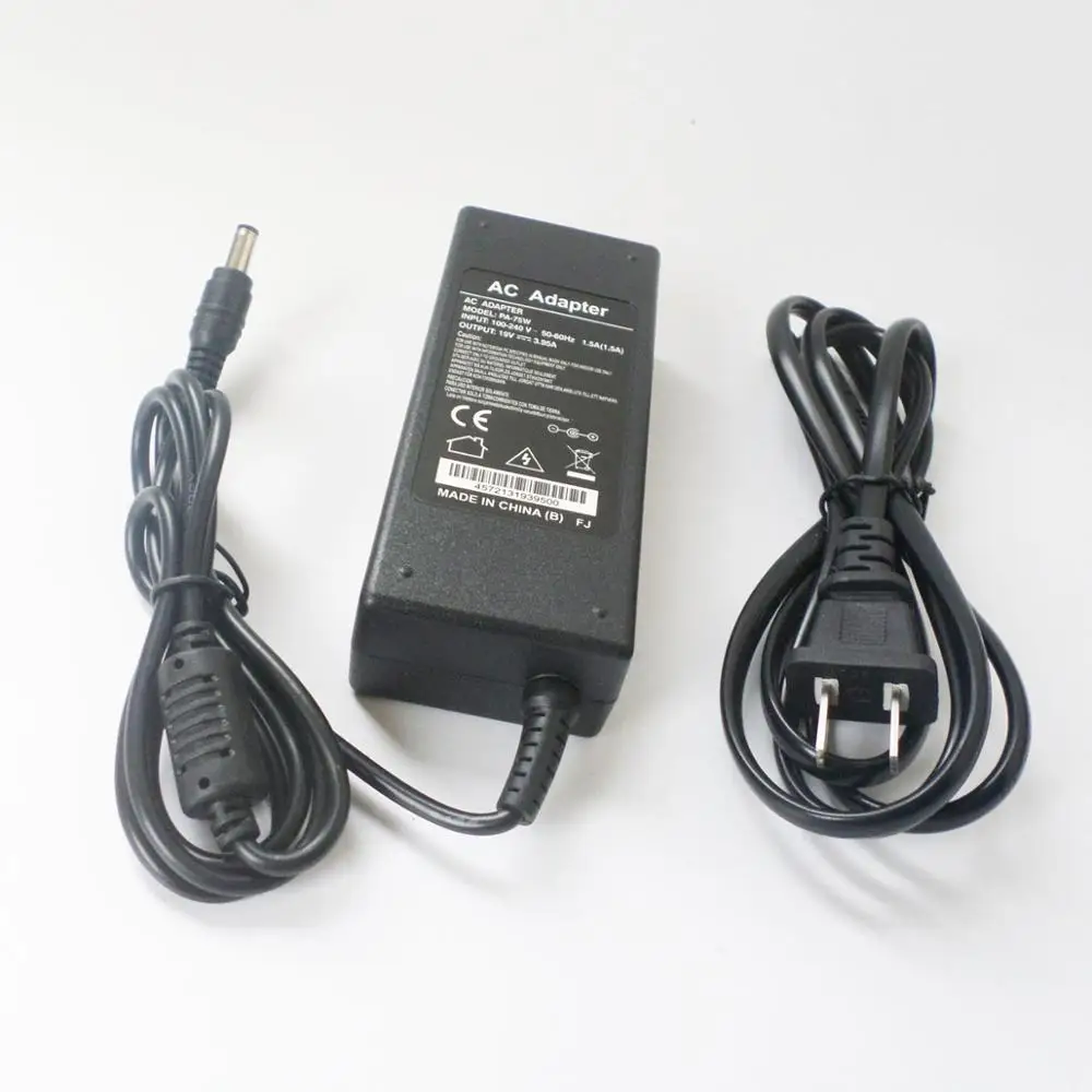 

AC Adapter Battery Charger For TOSHIBA Satellite C850D-BT2N11 C850D-ST2N02 A100 A200 L300 L305 L450 L350 75W Power Supply Cord