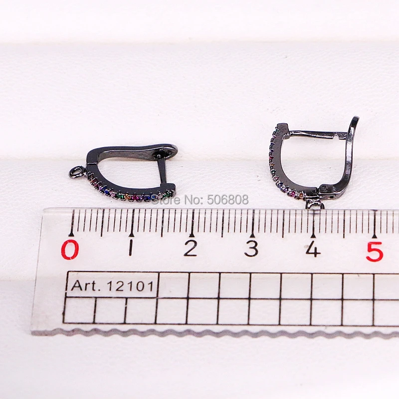 

ZYZ-E9618 rainbow cz earring for fashion jewelry earring making accessories