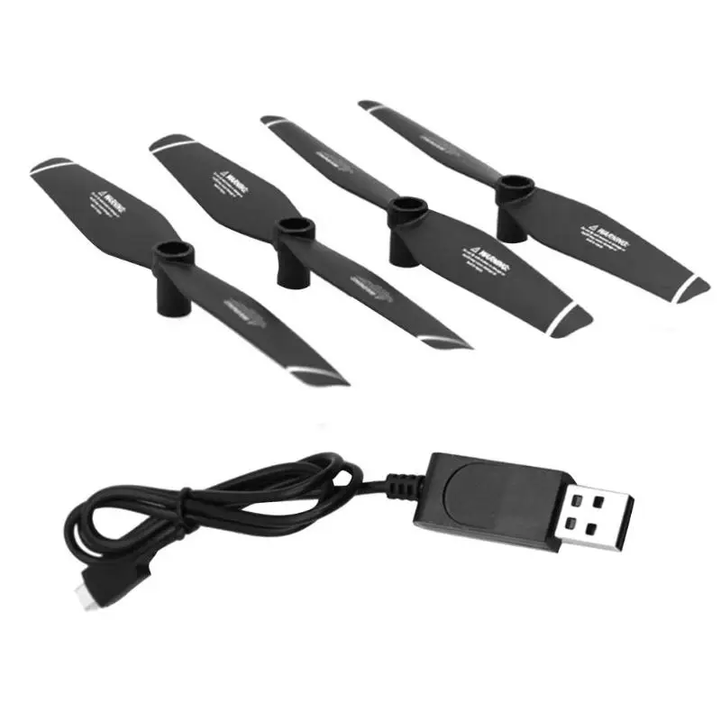 4 шт. вперед разворота пропеллер + 1 м USB зарядный кабель для SG106 RC Дрон|Кабели