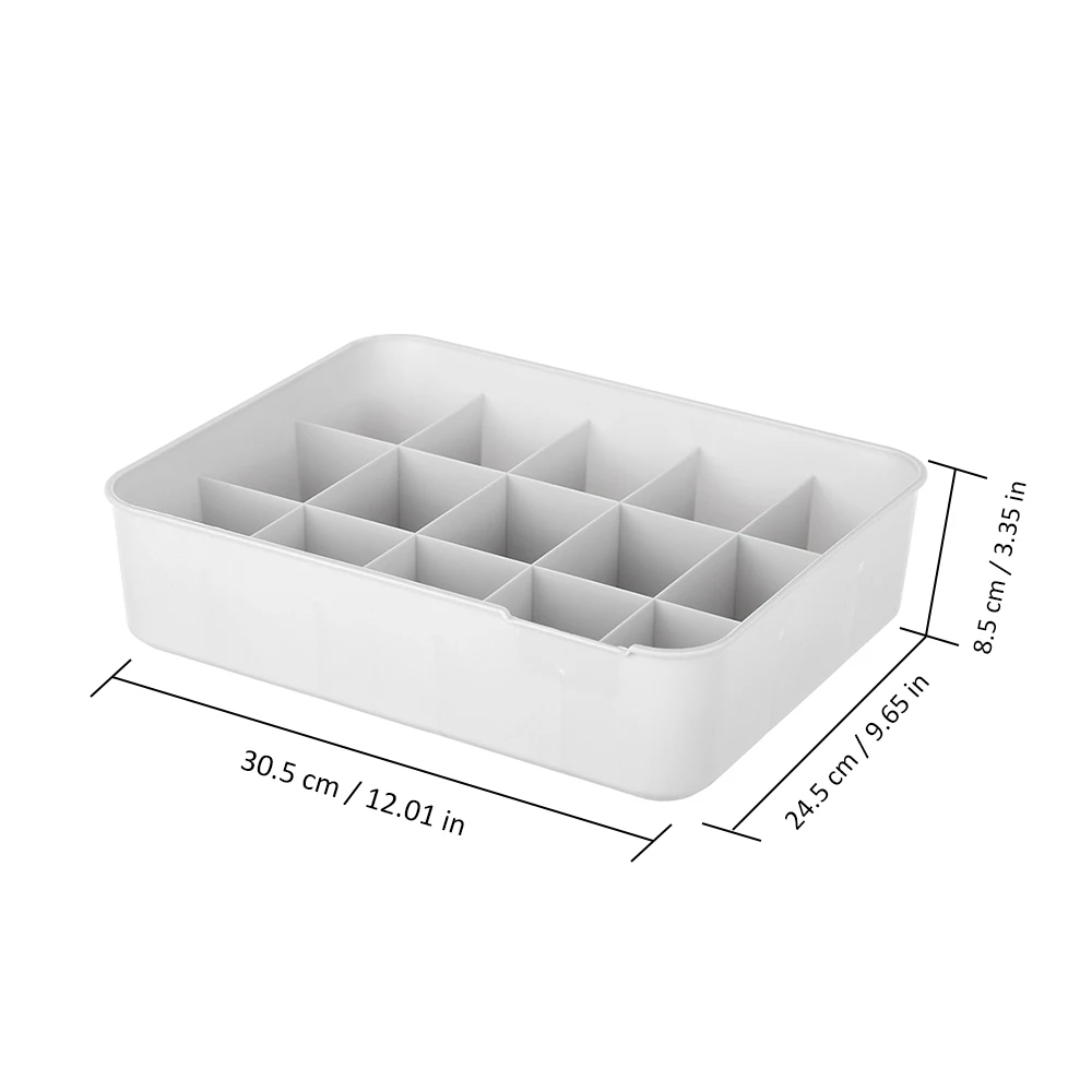 Ящики для хранения с 10/15 ячейками семейный пластиковый контейнер бюстгальтеров