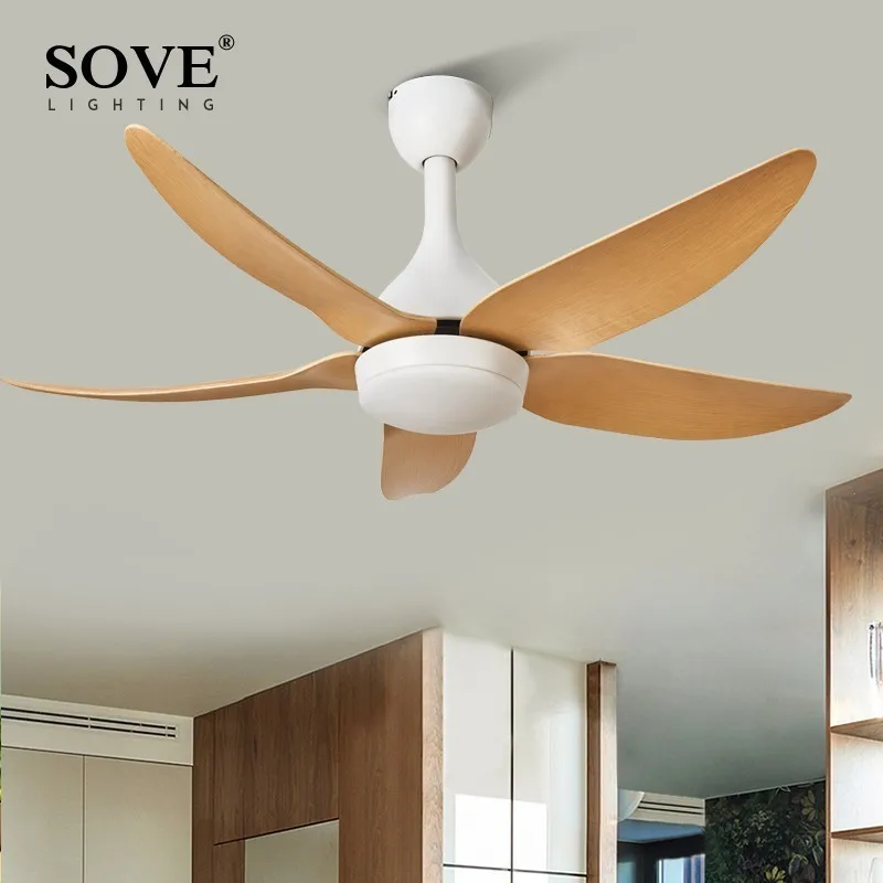 

SOVE 42 inch Modern Ceiling Fans With Lights For Living Room Bedroom Remote Control Ceiling Fan Lamp 36Inch Ventilador De Techo