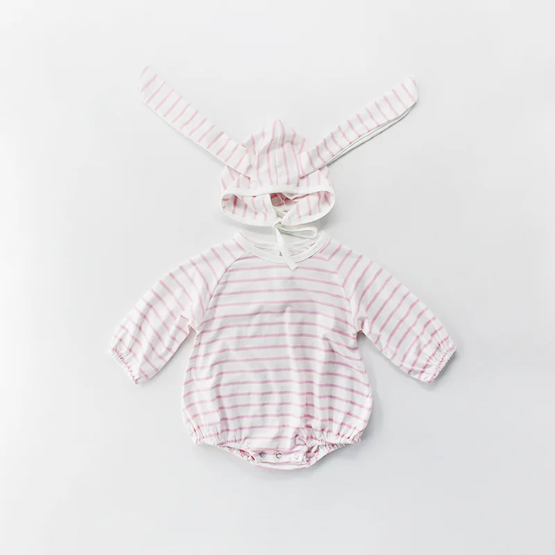 Детский комбинезон в полоску с длинным рукавом на возраст 0-2 года |