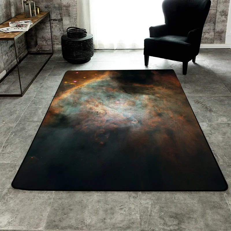Flannel 3D Print Soft Carpet Dream Galaxy Space pattern Rug Large Size Anti-slip Mat Home Decor Carpets for Living Room Area | Дом и сад