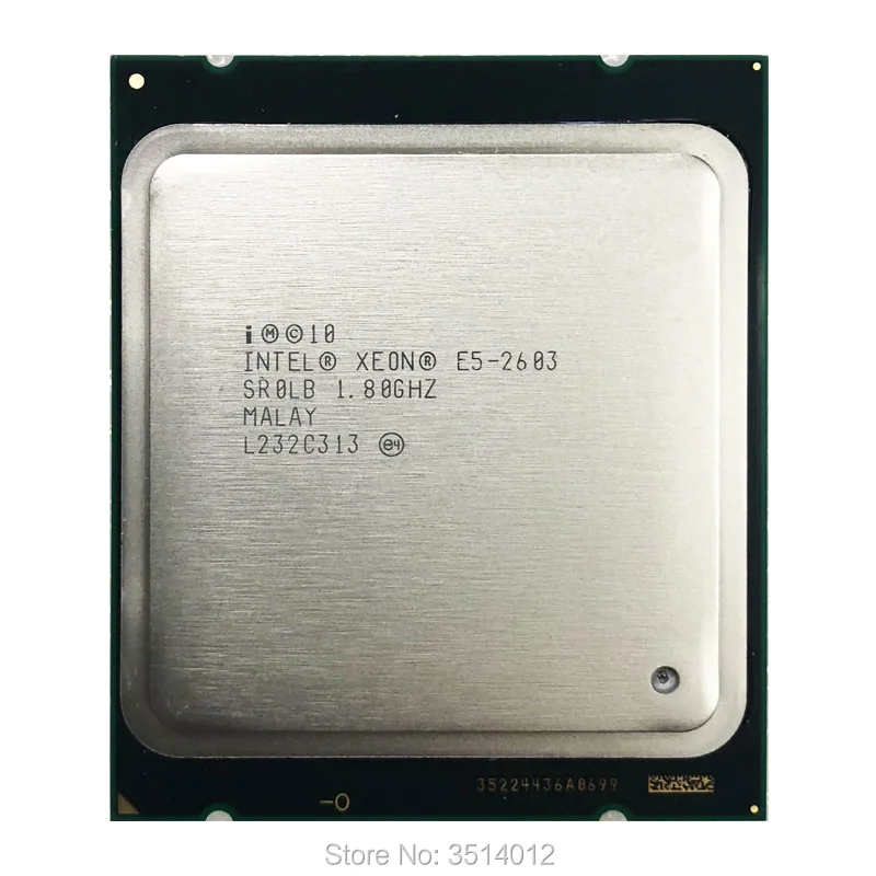 Процессор Intel Xeon E5 2603 1 8 ГГц четырехъядерный четырехпоточный ЦПУ процессор 10 МБ 80