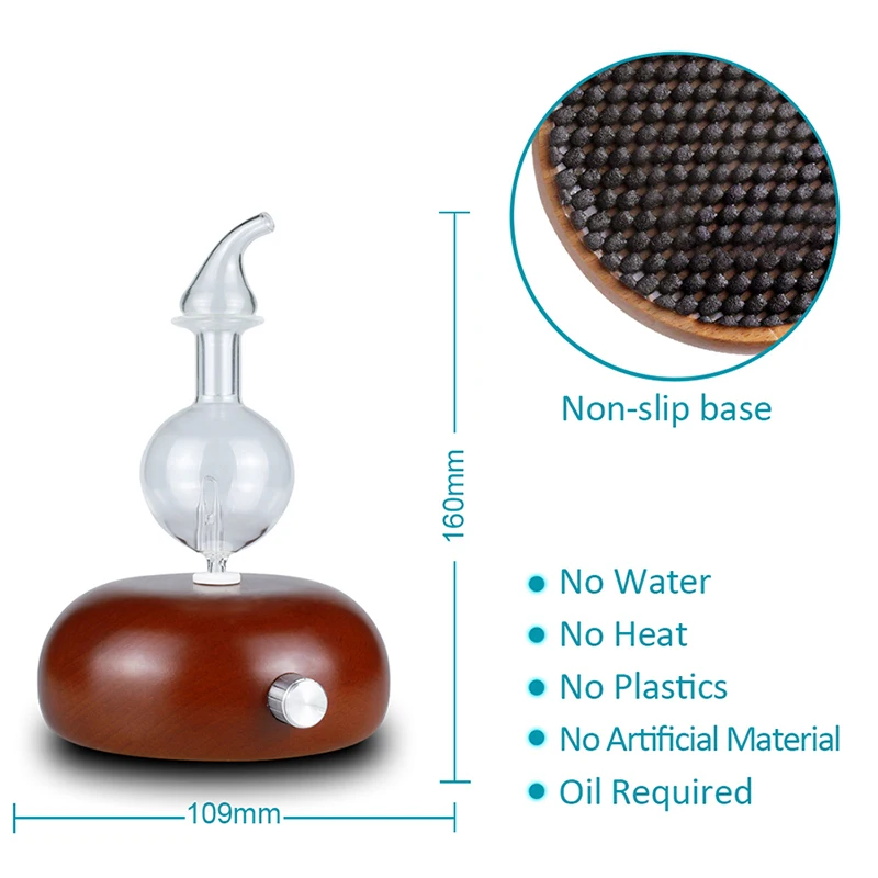 Аромат Yayici Aromaterapi Ultrasonik Хава Nemlendirici Ahşap Tahıl 7 Renk Değiştiren Led Işıkları Topuzu Için Spa Yağ Difüzörü