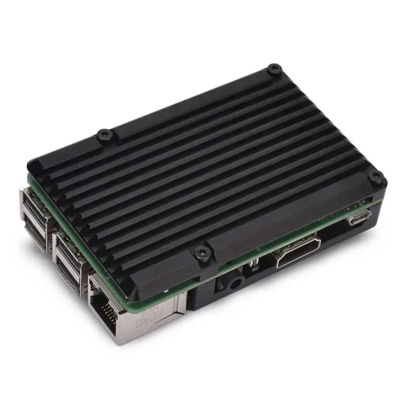 Алюминиевый металлический чехол для Raspberry Pi 4 алюминиевый 3 с двойным