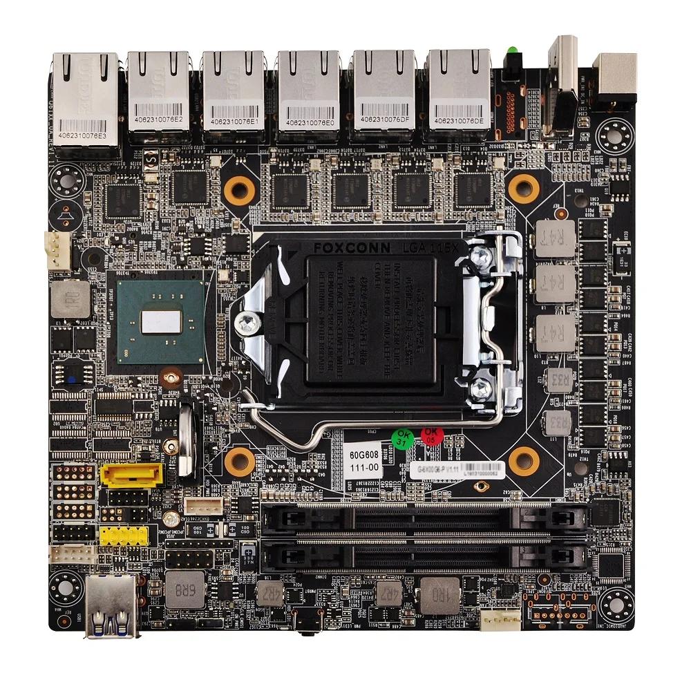 Бесплатная доставка Qotom Q600G6 Pfsense брандмауэр маршрутизатор w/7th 6th Gen процессор (LGA1151)