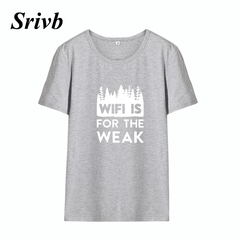 Srivb Wifi для слабого Vogue женская футболка черная белая хлопковая с коротким рукавом