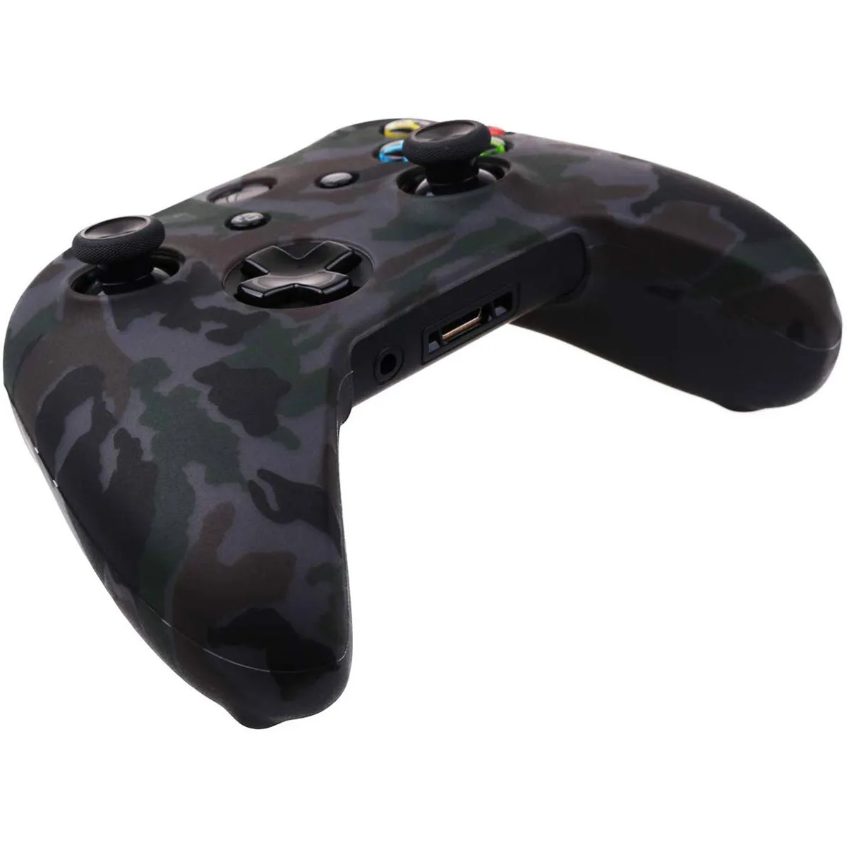 Камуфляжный Силиконовый обложка кожаный чехол для Microsoft Xbox One X и S контроллер 1