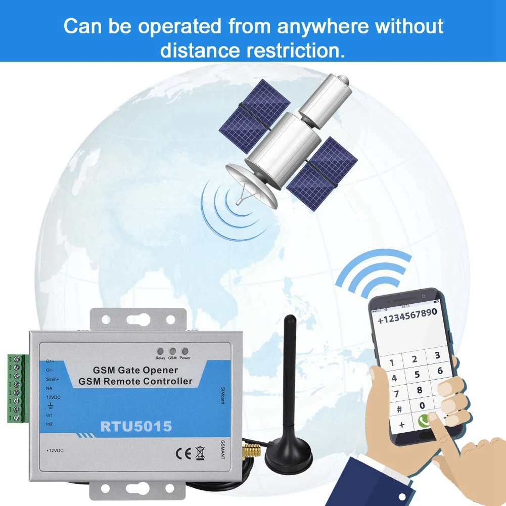 RTU5015 GSM ворота открывалка двери Оператор Реле Переключатель с SMS дистанционное