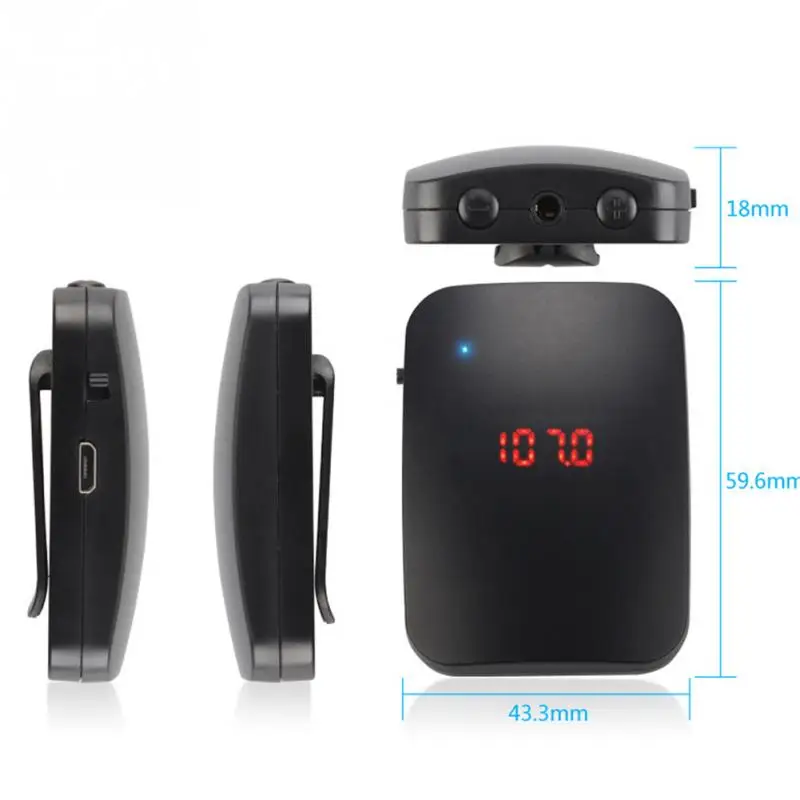 Портативная FM Беспроводная микрофонная гарнитура с регулируемой частотой