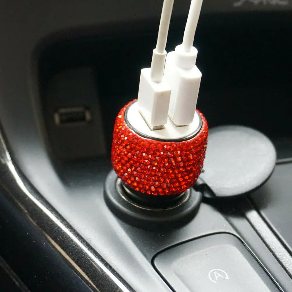 2 в 1 двойной USB порт автомобильное зарядное устройство молоток безопасности
