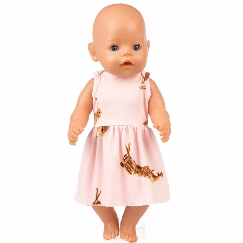 Аксессуары для кукол Born Doll Fit 18 дюймов 43 см маленькая лошадь Красный Клетчатый