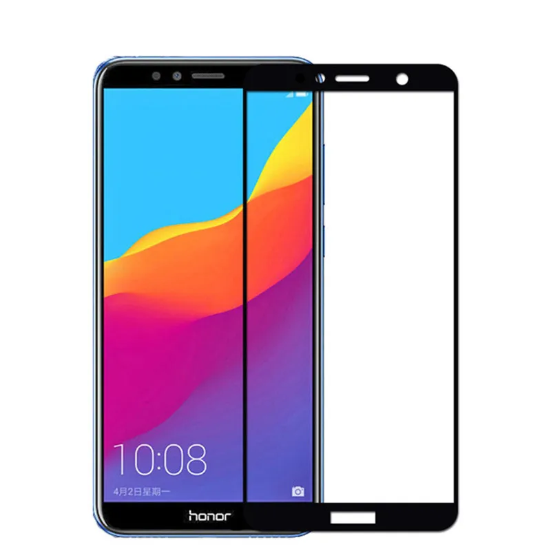 Защитное стекло с полным покрытием для Honor 7A Pro 7C C7 7 C|Защитные стёкла и плёнки