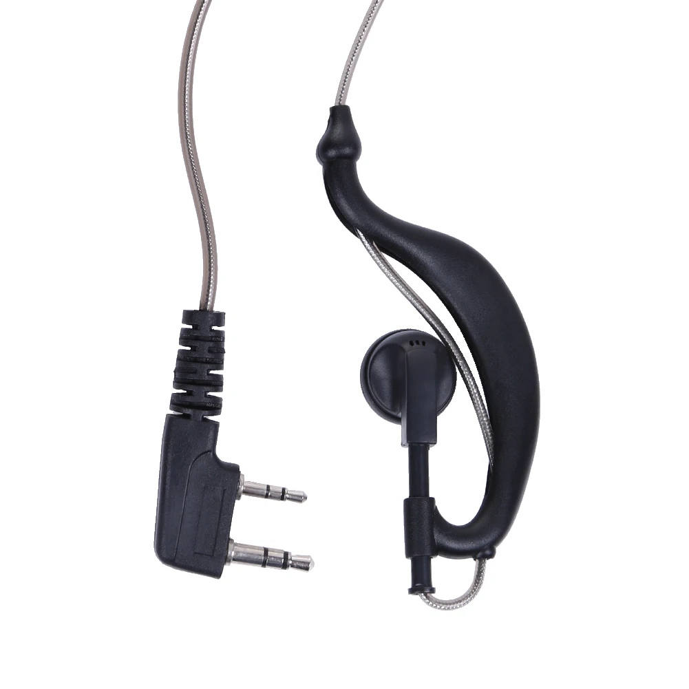 Черный 2 Pin микрофон PTT гарнитура для Kenwood радио куаншенг Puxing WOUXUN HYT TYT TH Baofeng UV5R
