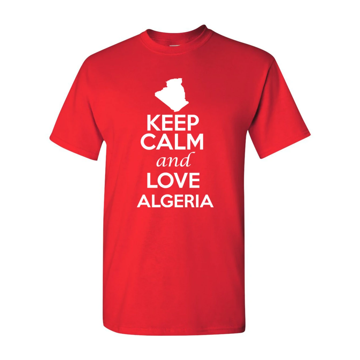 Keep Calm And Love Algeria страна нация патриотическая новизна взрослая футболка 1245 |