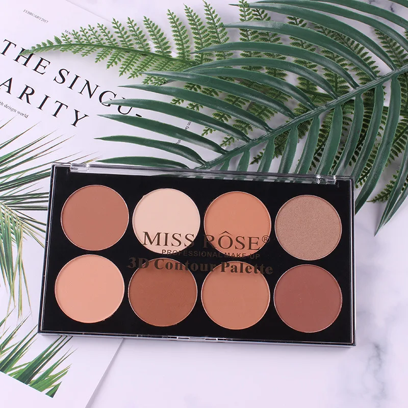 8 цветов Палитра контурной пудры привлекательные пейзажи бренд палитра теней для