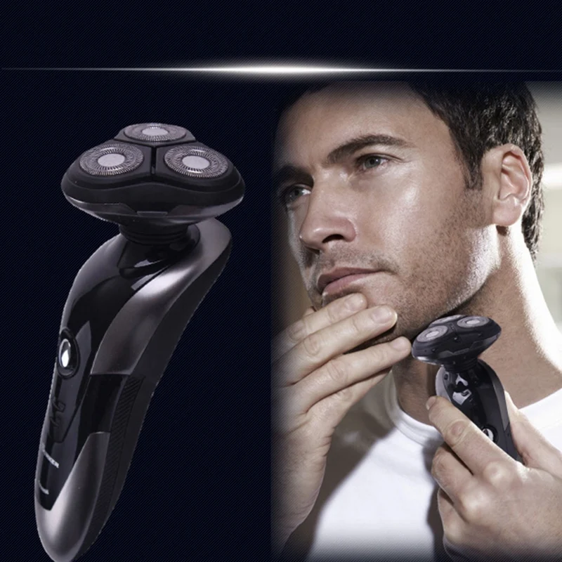 Surker Rscw 555 Мужская мода моющаяся люкс роторная 3D электробритва перезаряжаемая
