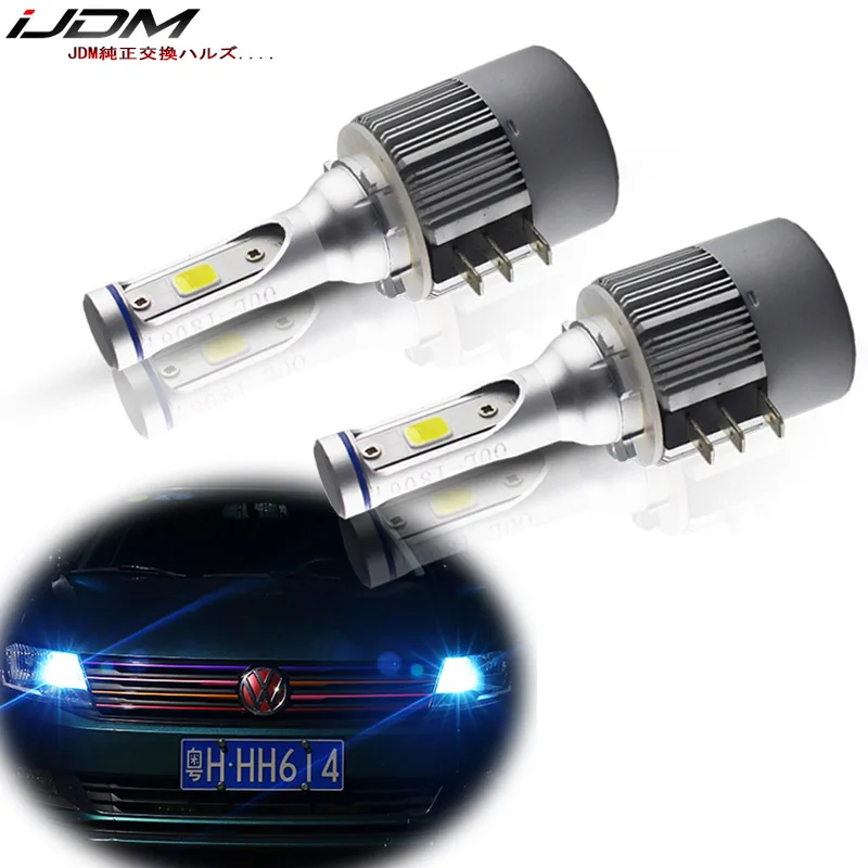

IJDM авто фары Ice Blue 12V H15 Светодиодный Лампы canbus для Audi BMW Mercedes для дневных огней или дальнего света Белый Золотой Желтый
